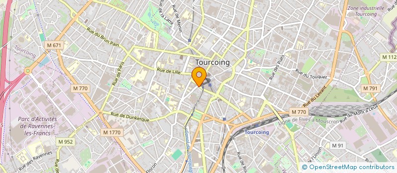 localisation de l'entreprise MADAME CLAIRE DETREZ  TOURCOING