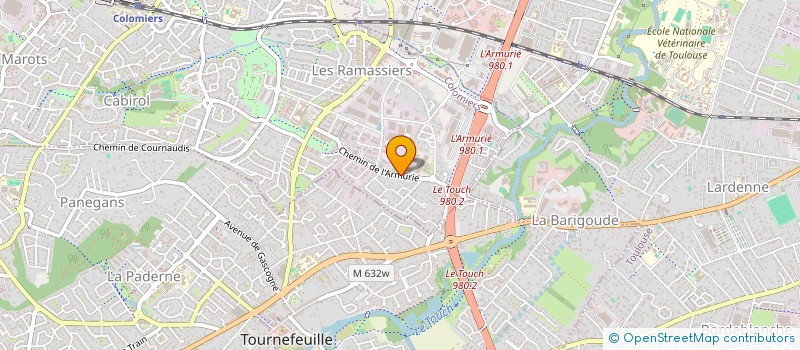 localisation de l'entreprise MADAME CLAIRE DEVANEY à COLOMIERS