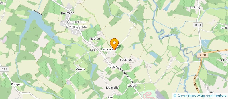 localisation de l'entreprise MADAME CLAIRE DEVEVEY  CAUPENNE-D'ARMAGNAC