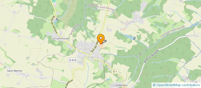 localisation de l'entreprise MADAME CLAIRE DIRAT  COX