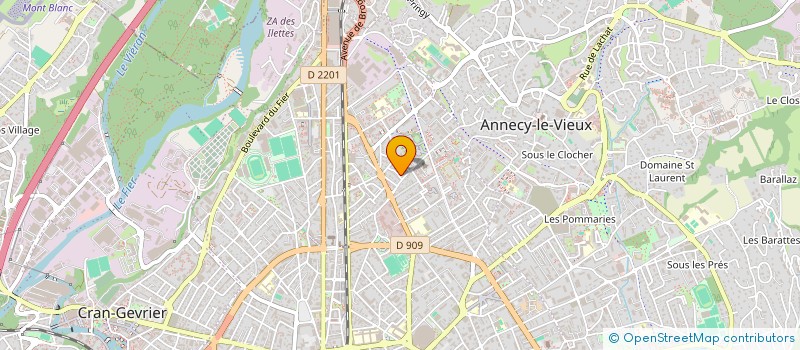 localisation de l'entreprise MADAME CLAIRE DODILLE  ANNECY