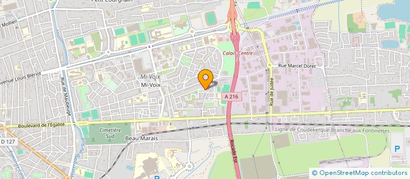 localisation de l'entreprise MADAME CLAIRE DOHEN  CALAIS