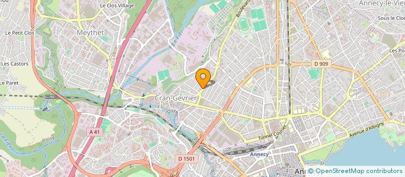 localisation de l'entreprise MADAME CLAIRE DORON à ANNECY