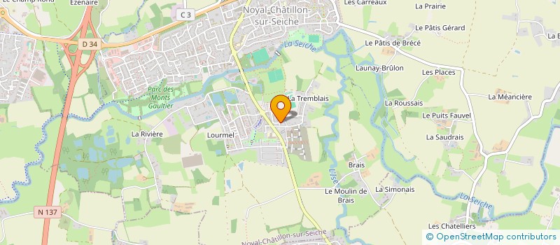 localisation de l'entreprise MADAME CLAIRE DOUGE  NOYAL-CHATILLON-SUR-SEICHE