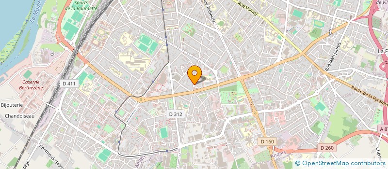 localisation de l'entreprise MADAME CLAIRE DRONNEAU à ANGERS