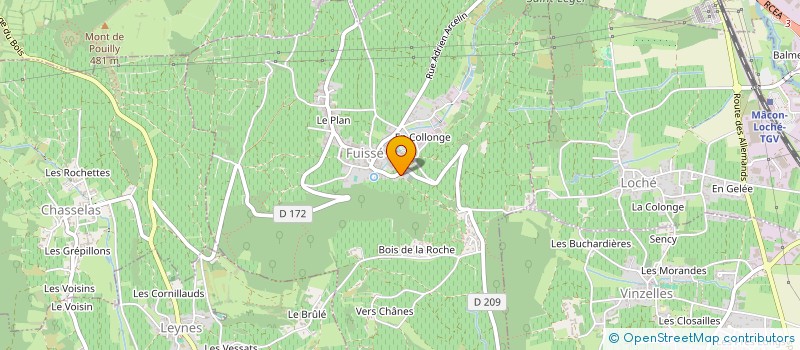 localisation de l'entreprise MADAME CLAIRE DU FORNEL DU ROURE DE PAOLAIN  FUISSE