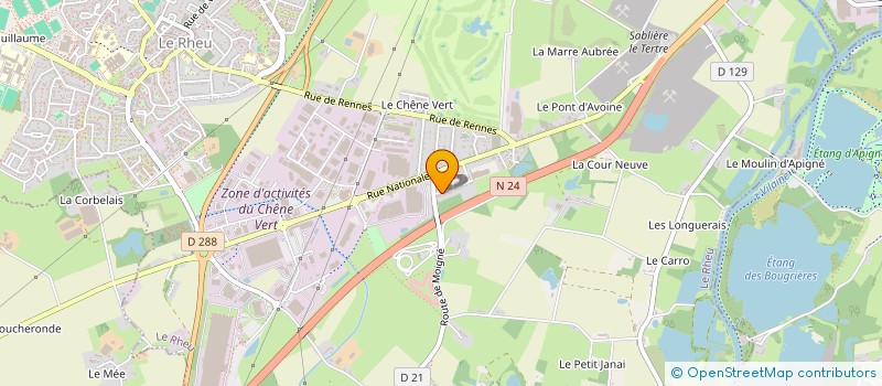 localisation de l'entreprise MADAME CLAIRE DUBOIS  LE RHEU