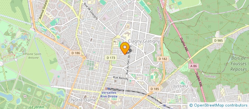 localisation de l'entreprise MADAME CLAIRE DUBOURG à VERSAILLES