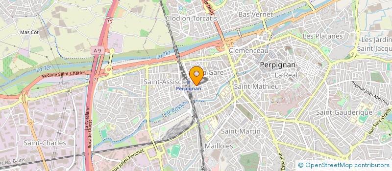 localisation de l'entreprise MADAME CLAIRE DUDA  PERPIGNAN