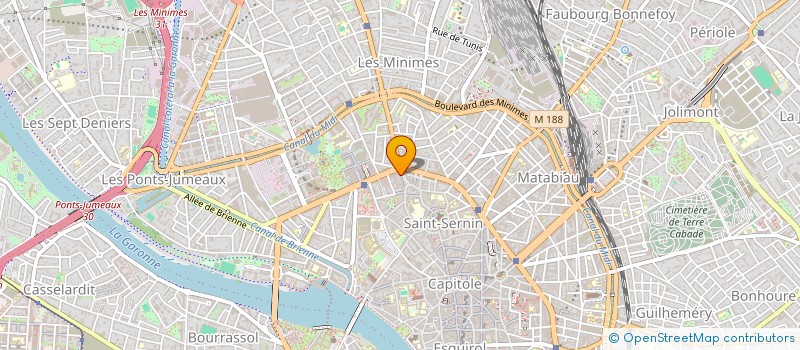 localisation de l'entreprise MADAME CLAIRE DUFOUR  TOULOUSE