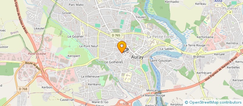 localisation de l'entreprise MADAME CLAIRE DUGOR à AURAY