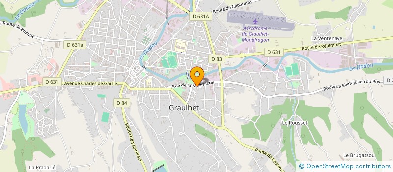 localisation de l'entreprise MADAME CLAIRE DUGOUR à GRAULHET