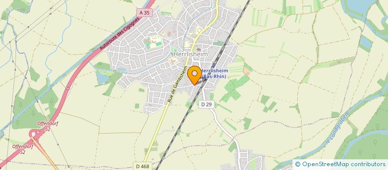 localisation de l'entreprise MADAME CLAIRE DUJON  HERRLISHEIM