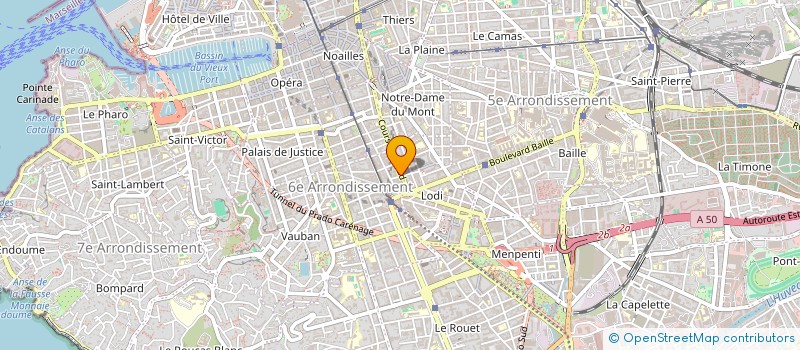 localisation de l'entreprise MADAME CLAIRE DUMONT  MARSEILLE