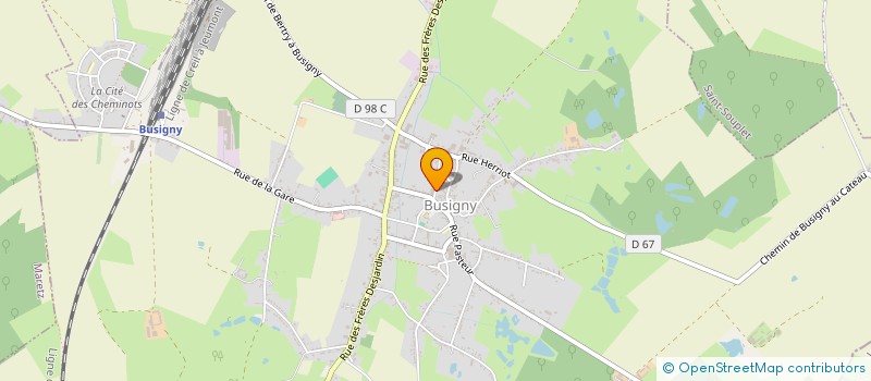 localisation de l'entreprise MADAME CLAIRE DUPAS  BUSIGNY