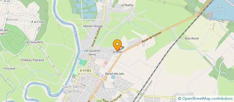 localisation de l'entreprise MADAME CLAIRE DUPONT  SAINT-DENIS-DE-PILE