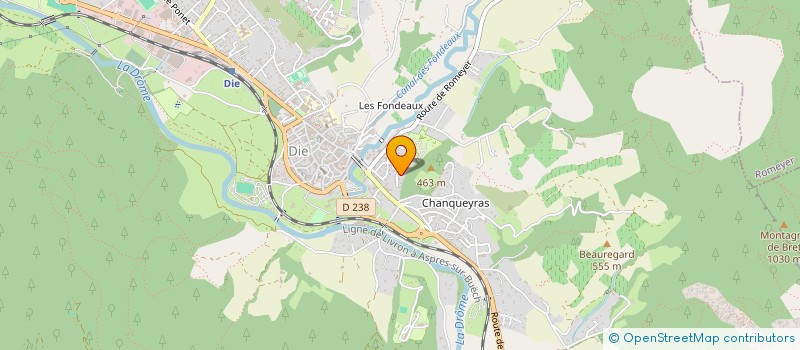 localisation de l'entreprise MADAME CLAIRE DUPOUY-CAMET  DIE