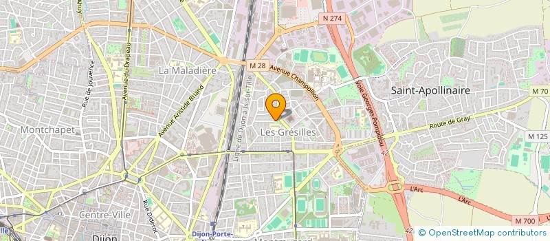 localisation de l'entreprise MADAME CLAIRE DUPUIS  DIJON