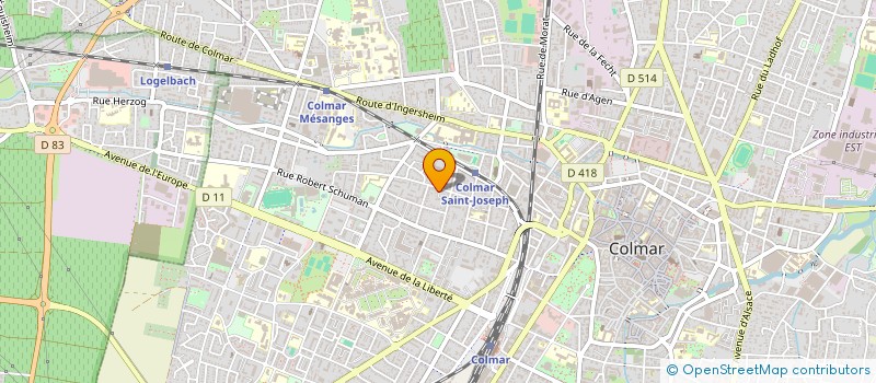 localisation de l'entreprise MADAME CLAIRE DURRENBERGER  COLMAR