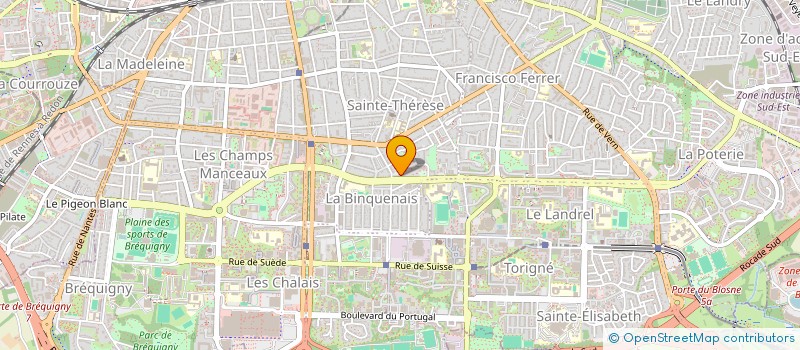 localisation de l'entreprise MADAME CLAIRE EBERHARDT  RENNES