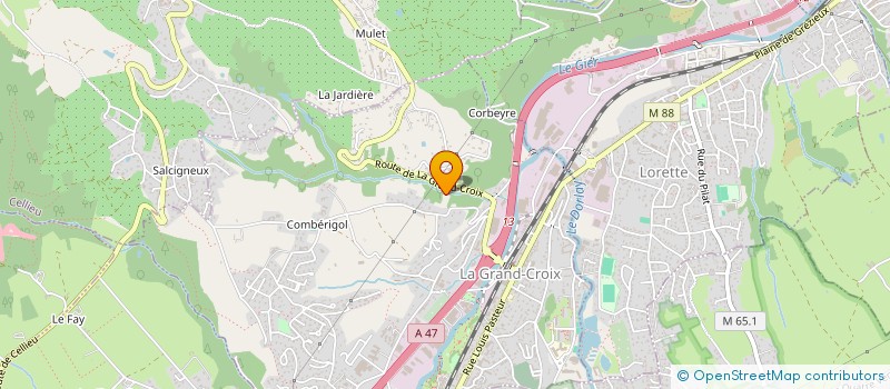 localisation de l'entreprise MADAME CLAIRE ELBEC  LA GRAND-CROIX