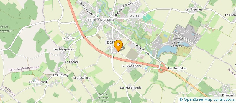 localisation de l'entreprise MADAME CLAIRE ELSEN  SAINT-PORCHAIRE