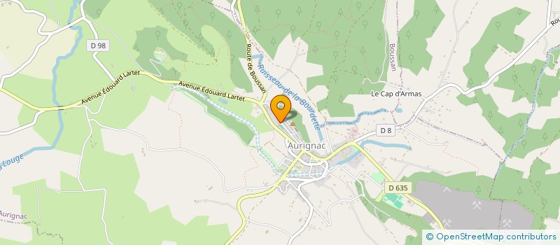 localisation de l'entreprise MADAME CLAIRE-EMMANUELLE MERCIER  AURIGNAC