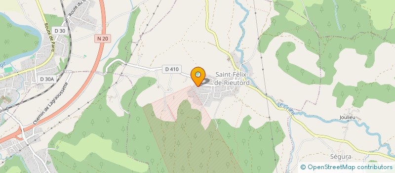 localisation de l'entreprise MADAME CLAIRE FABBRI à SAINT-FELIX-DE-RIEUTORD
