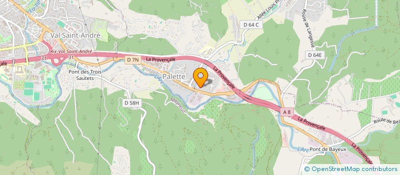 localisation de l'entreprise MADAME CLAIRE FAGGIOLI  LE THOLONET