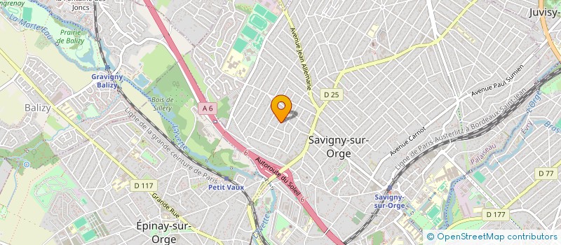 localisation de l'entreprise MADAME CLAIRE FAGGIOLO  SAVIGNY-SUR-ORGE