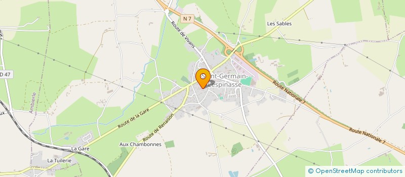 localisation de l'entreprise MADAME CLAIRE FAISANDIER  SAINT-GERMAIN-LESPINASSE