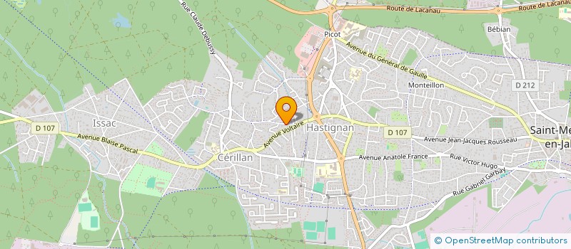 localisation de l'entreprise MADAME CLAIRE FAUCON  MARTIGNAS-SUR-JALLE