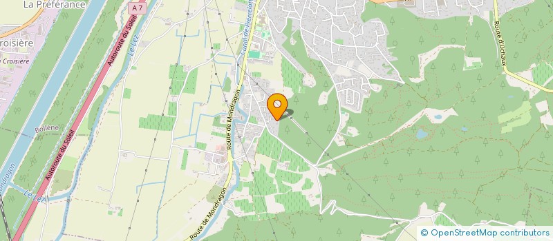 localisation de l'entreprise MADAME CLAIRE FAURE  BOLLENE