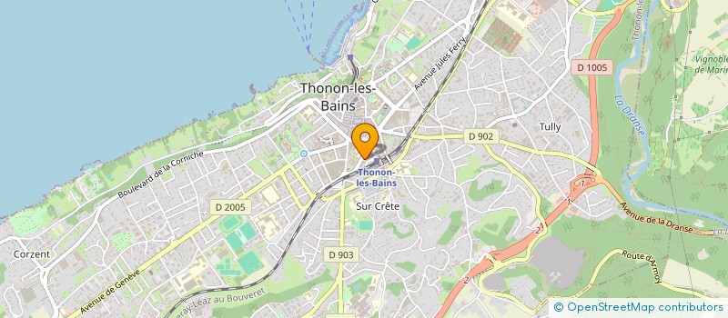 localisation de l'entreprise MADAME CLAIRE FERRANDON à THONON-LES-BAINS