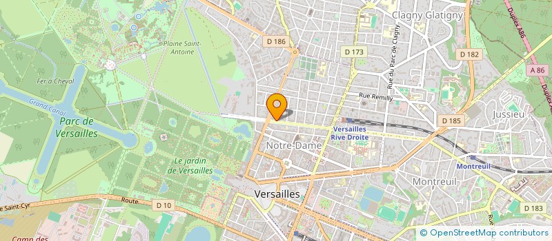 localisation de l'entreprise MADAME CLAIRE FERRER à VERSAILLES