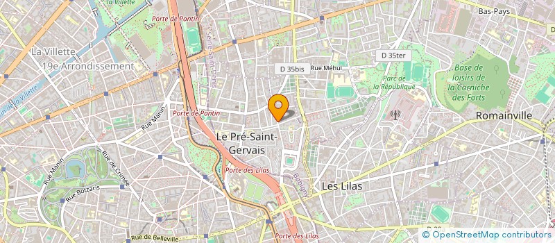 localisation de l'entreprise MADAME CLAIRE FEUILLIE à LE PRE-SAINT-GERVAIS