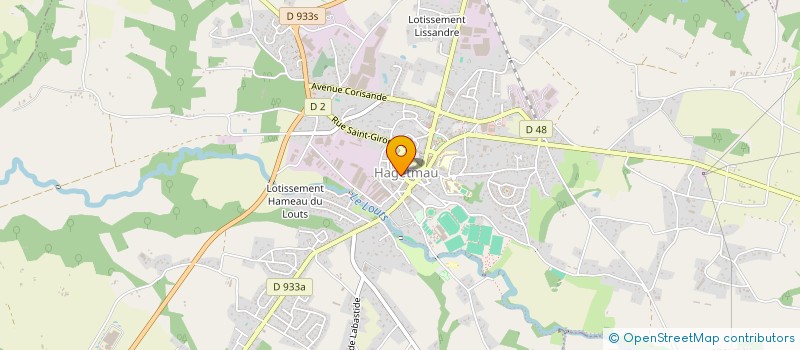 localisation de l'entreprise MADAME CLAIRE FONTARENSKY  HAGETMAU