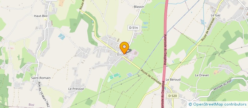 localisation de l'entreprise MADAME CLAIRE FORCARD  BIOL