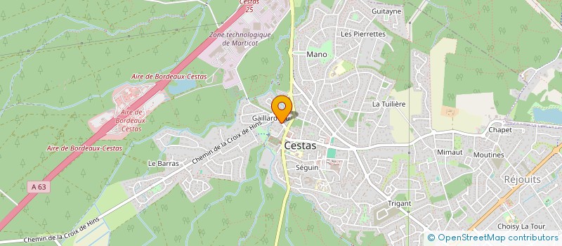 localisation de l'entreprise MADAME CLAIRE FORISSIER  CESTAS