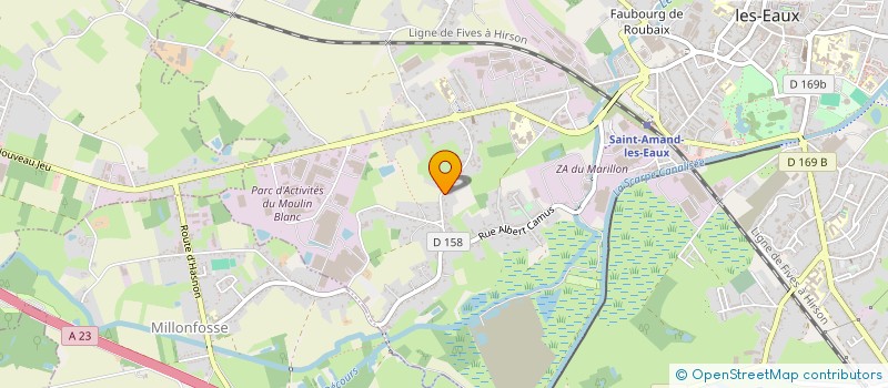 localisation de l'entreprise MADAME CLAIRE FORTUIT  SAINT-AMAND-LES-EAUX