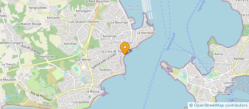 localisation de l'entreprise MADAME CLAIRE FOURGASSIE  LARMOR-PLAGE