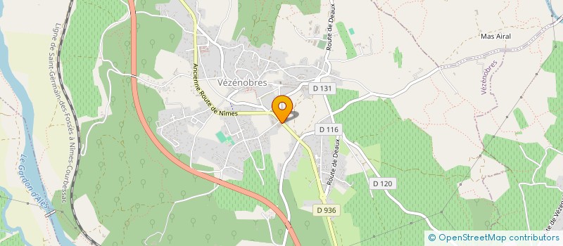 localisation de l'entreprise MADAME CLAIRE FRACHEBOIS  VEZENOBRES