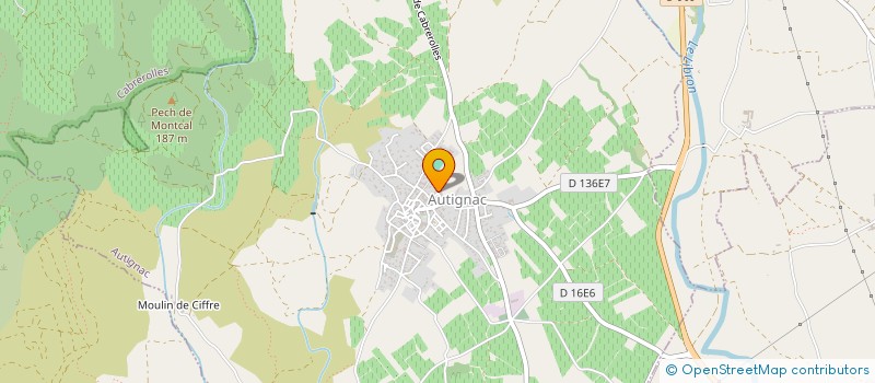 localisation de l'entreprise MADAME CLAIRE FRANCIS  AUTIGNAC