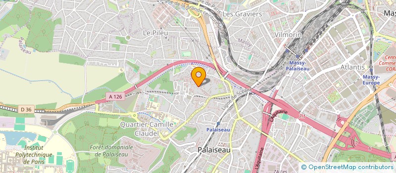 localisation de l'entreprise MADAME CLAIRE FREDERIC à PALAISEAU