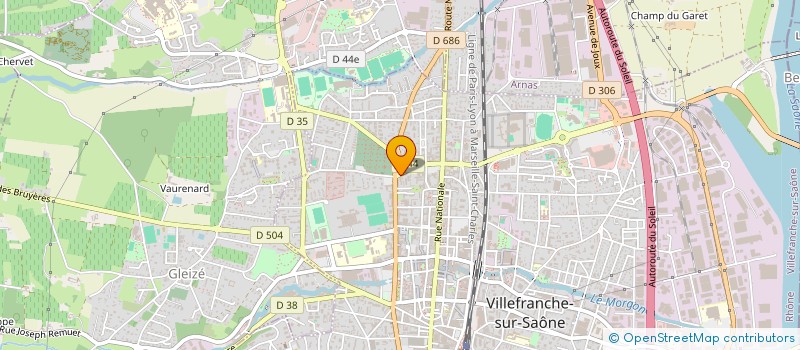 localisation de l'entreprise MADAME CLAIRE-FREDERIQUE GUILLOT  VILLEFRANCHE-SUR-SAONE