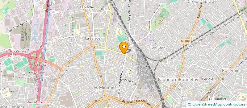 localisation de l'entreprise MADAME CLAIRE FRIEDERICH  TOULOUSE