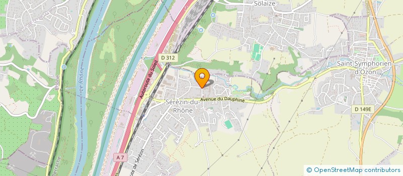 localisation de l'entreprise MADAME CLAIRE FUGAIN  SEREZIN-DU-RHONE