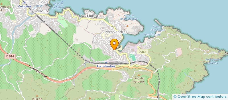 localisation de l'entreprise MADAME CLAIRE FUSTIER  PORT-VENDRES