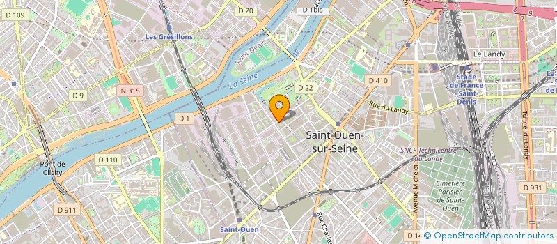 localisation de l'entreprise MADAME CLAIRE GABLE à SAINT-OUEN-SUR-SEINE