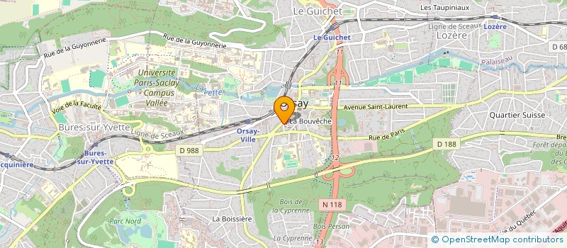 localisation de l'entreprise MADAME CLAIRE GADAUD  VILLEBON-SUR-YVETTE